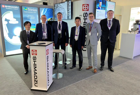 Josip Roca with Shimadzu colleagues at an international medical imaging congress