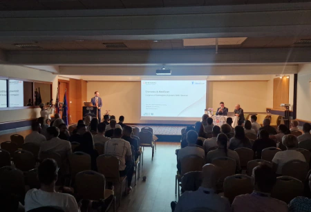 Josip Roca presenting Shimadzu and MediScan at the Congress of Radiological Engineers in Slovenia