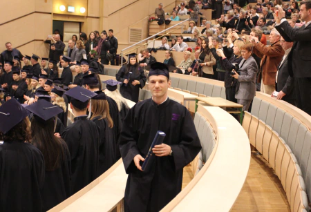 Josip Roca at his 2016 specialist postgraduate graduation in Sales Management at the University of Zagreb
