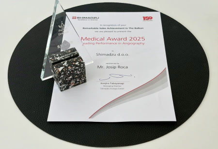 Shimadzu awards recognising record sales and leading angiography performance in 2023 and 2025